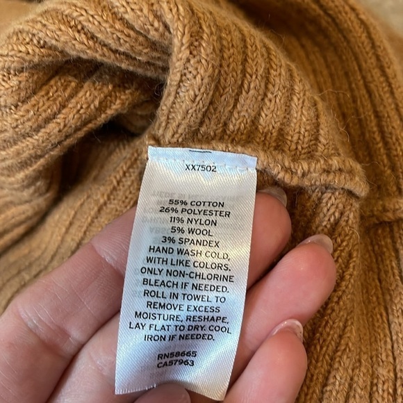 Open Edit rib dolman sleeved cotton blend sweater M - Picture 3 of 3